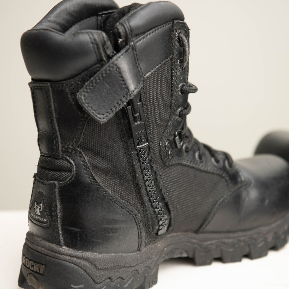 Rocky Alpha Force Waterproof Tactical‎ Boots Black Size M5/W6.5 Utility Law Duty - Picture 5 of 6